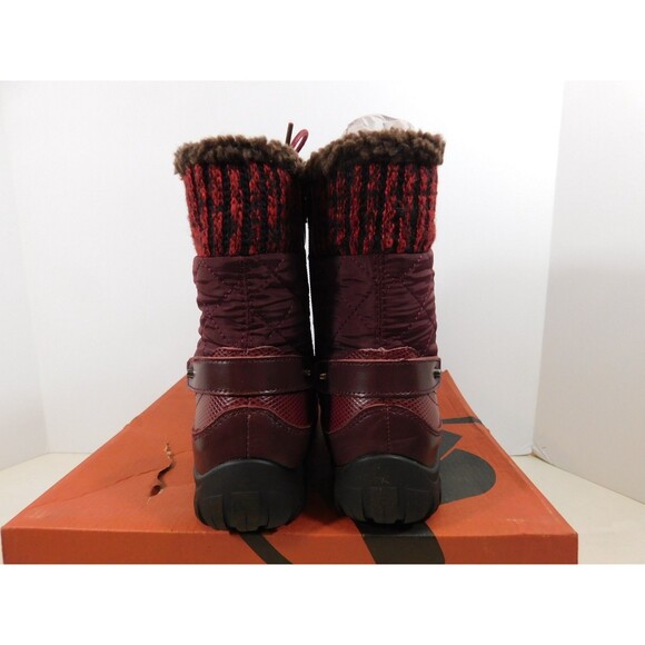 Propet Delaney Frost Mid Calf Boot Inside Zip Boots Women's sz 6.5 M Bordo - Picture 4 of 5